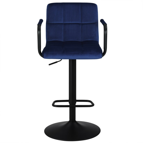 Latitude Run® Amjed Swivel Adjustable Height Bar Stool & Reviews Wayfair